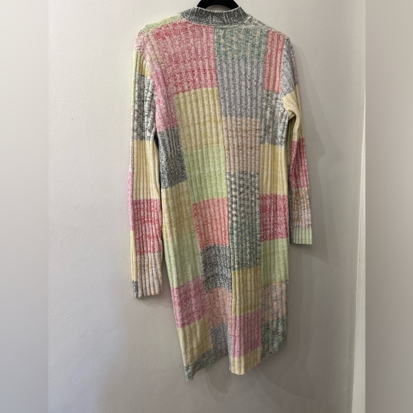 Anthropologie Multicolor Patchwork Cardigan - women’s medium - long length - Picture 5 of 5